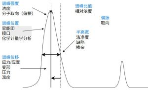 拉曼光谱谱峰参数分析示意图